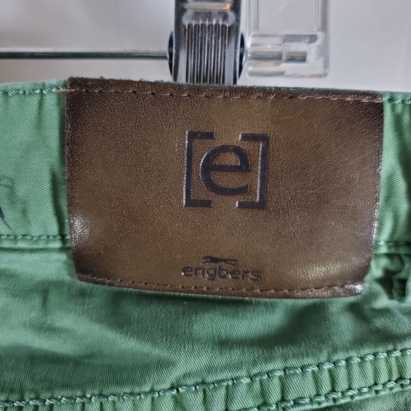 Engbers Men's Pants Straight Leg Stretch Leisure Regular 50 W34 L32 Green. - Picture 3 of 8